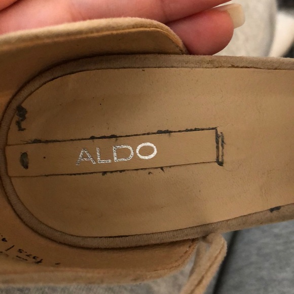 Aldo Open Toe Lace Up Heels - Picture 4 of 6